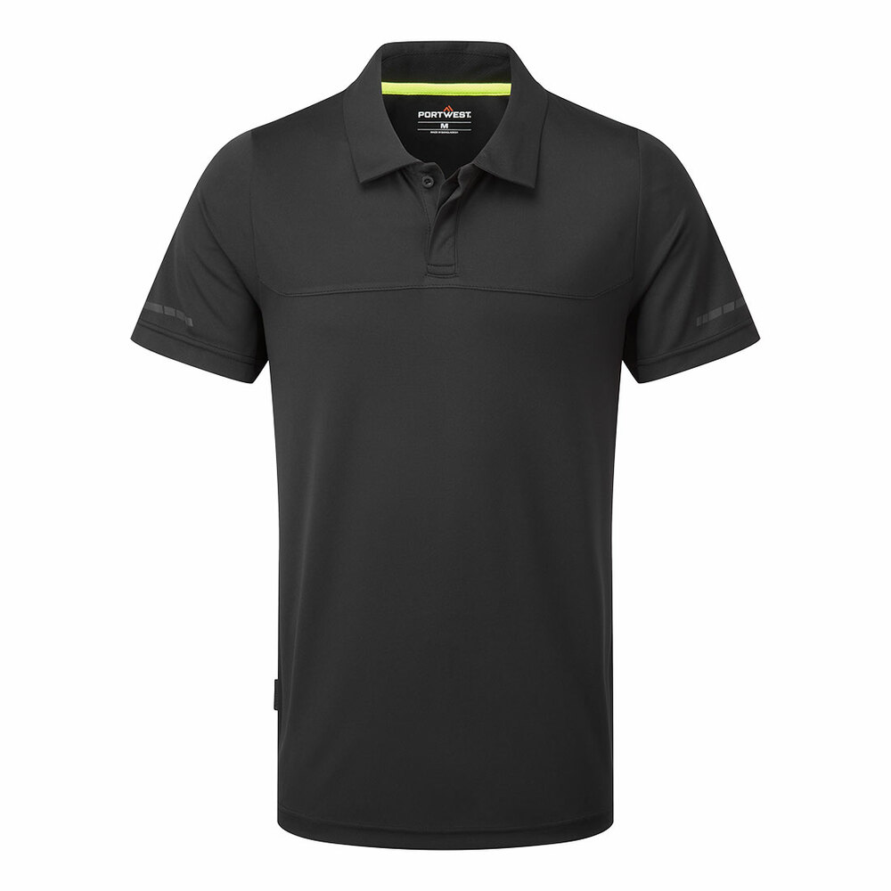 Lekka koszulka Polo EV4, kolor czarny, rozmiar 4XL 1