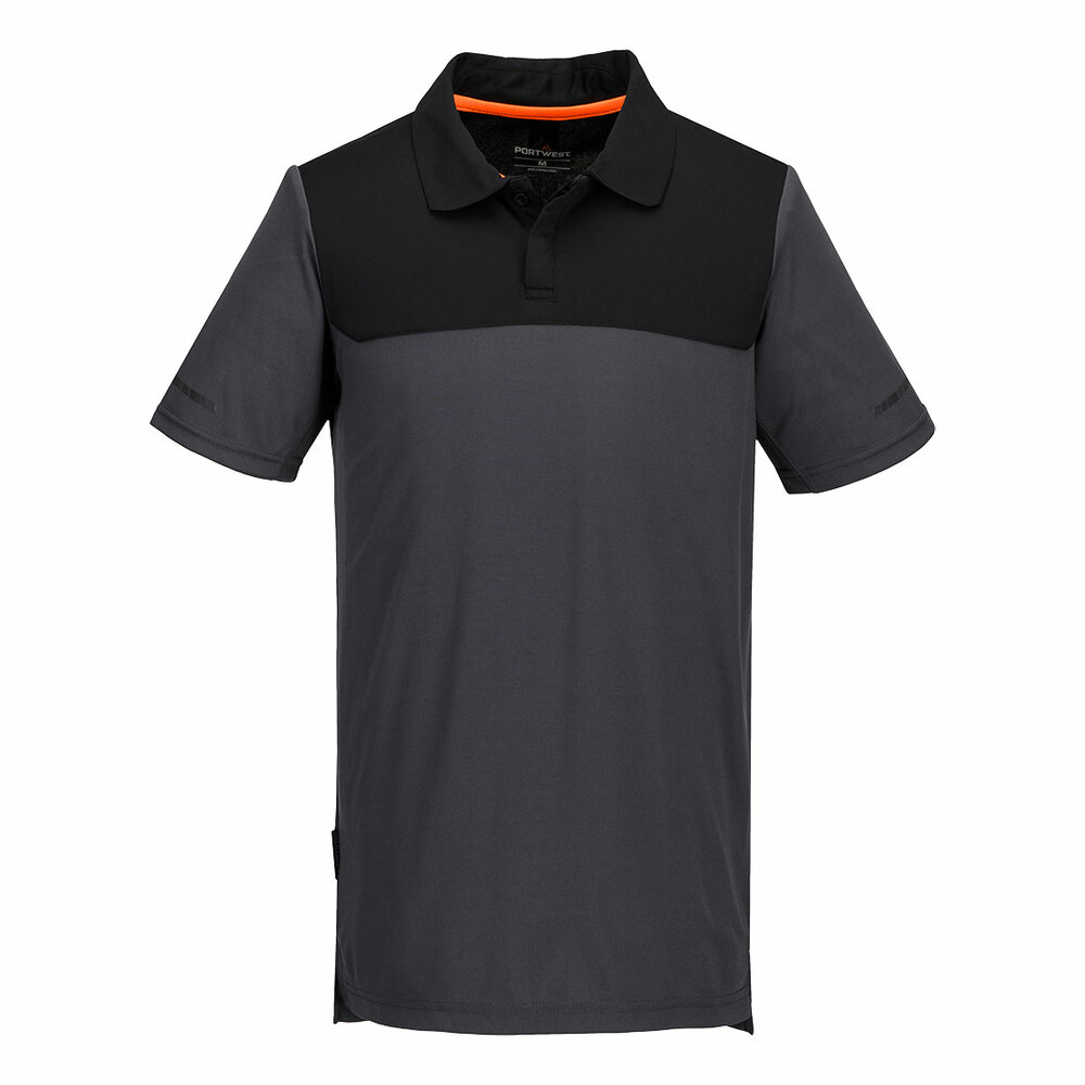 Lekka koszulka Polo EV4, kolor szary, rozmiar M 1