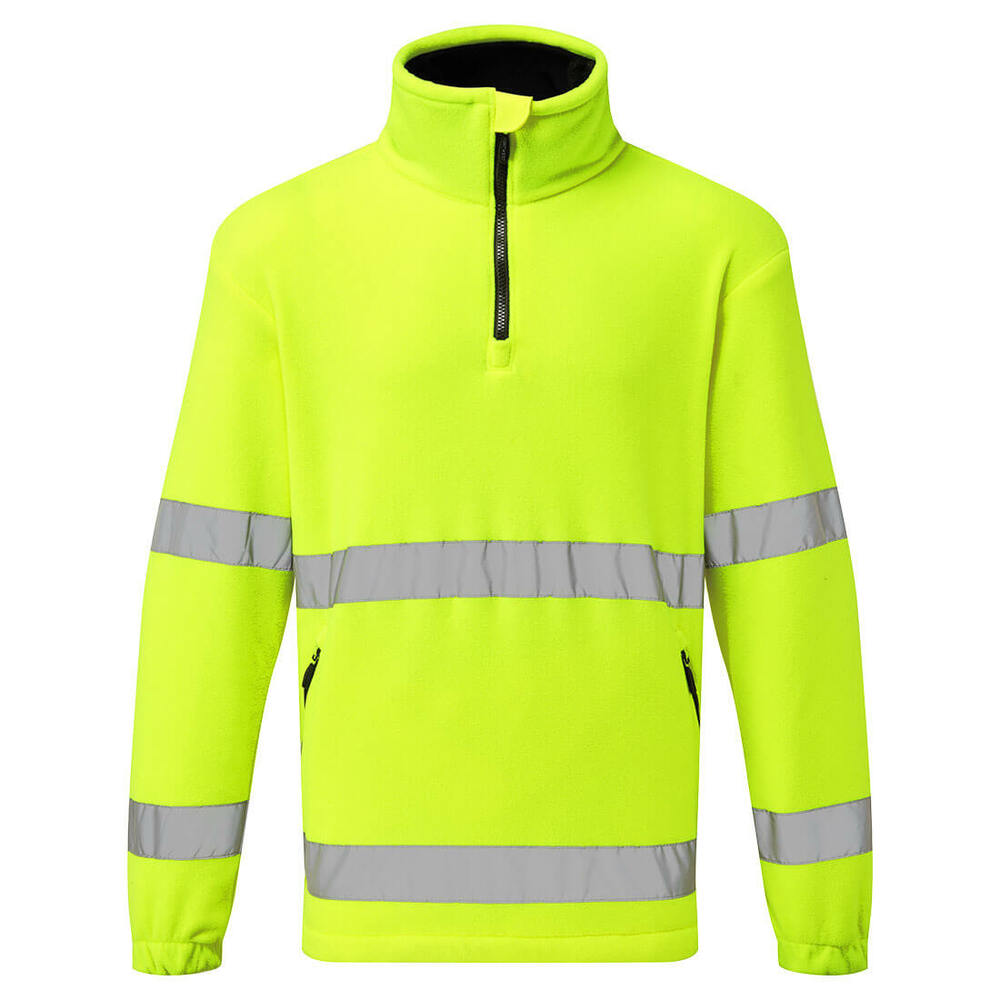 Polar ostrzegawczy z zamkiem 1/2, kolor żółty, rozmiar XXXL 1