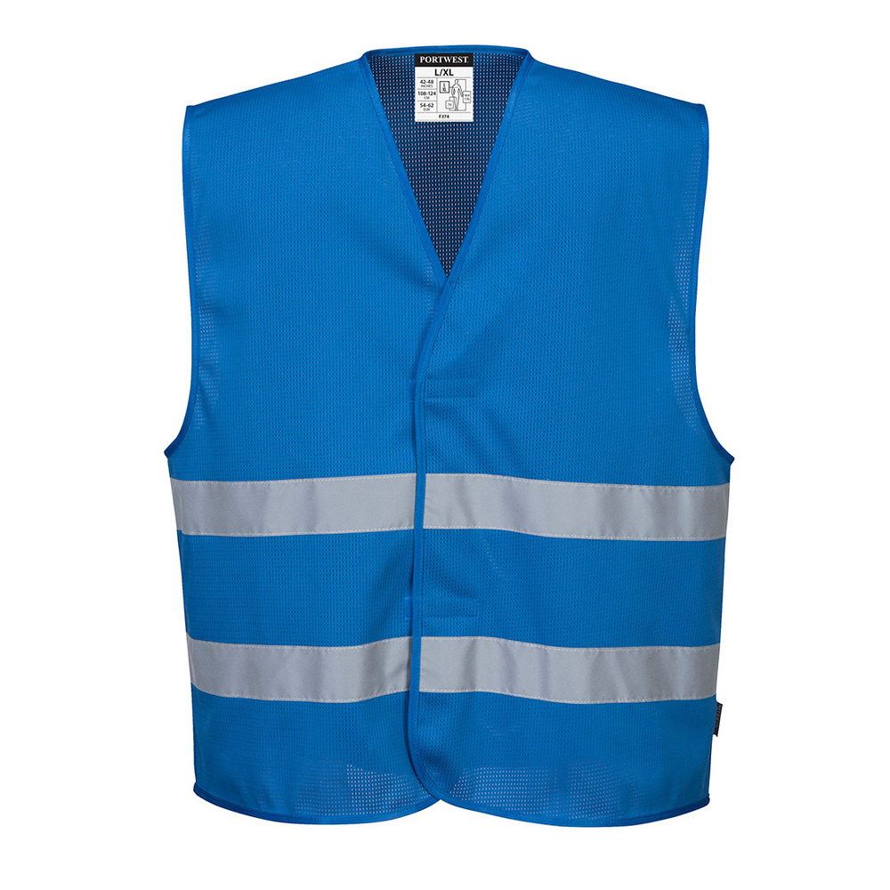 Kamizelka siatkowa MeshAir Iona niebieska rozmiar XXL/3XL Portwest F374RBRXX/3X 1