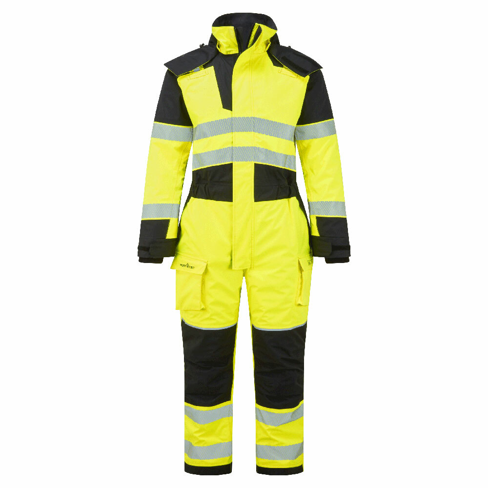 Kombinezon zimowy PW3 Modaflame Rain+ Hi-Vis Multi-Norm FR, kolor żółty/czarny, rozmiar S 1