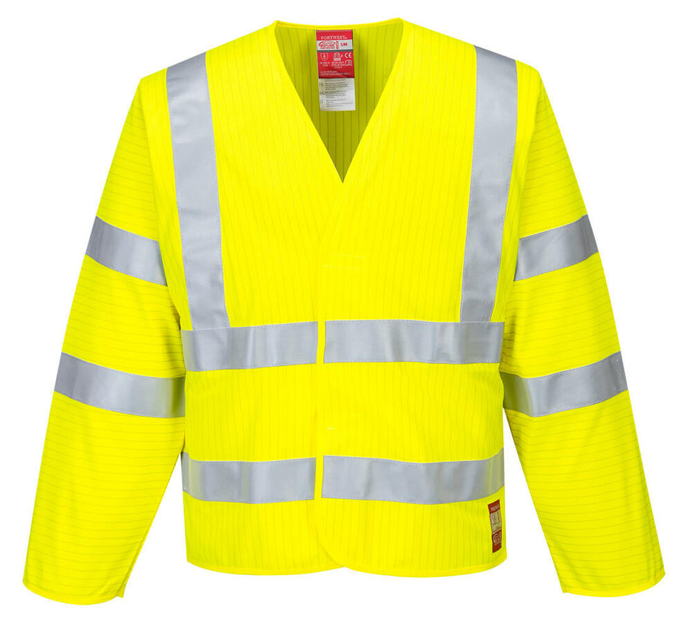 Kurtka ostrzegawcza trudnopalna antystatyczna żółta rozmiar L/XL Portwest FR85YERL/XL 1
