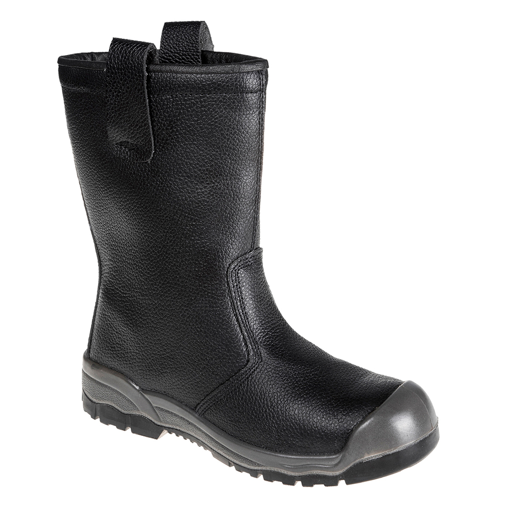 Skórzane buty Steel Action S1P SR, kolor czarny, rozmiar 44 1