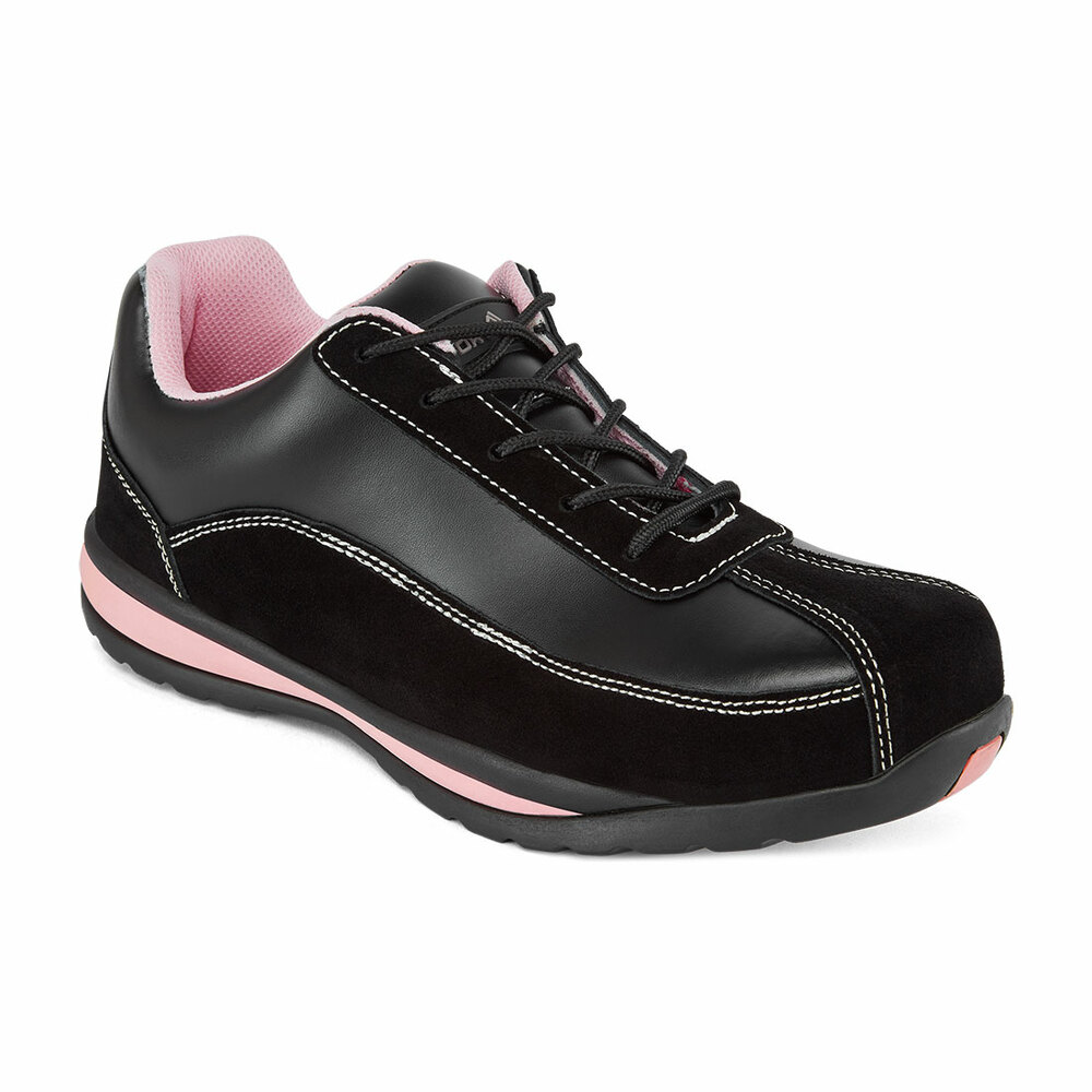 Damski półbut sportowy Steelite Trainer S1P HRO, kolor czarny/różowy, rozmiar 41 1