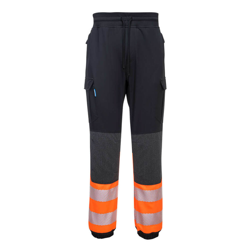 Spodnie robocze KX3 Flexi ostrzegawcze Klasa 1, kolor czarny/pomarańcz, rozmiar XXXL 1