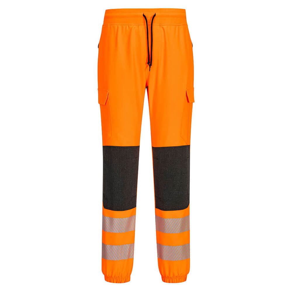 Spodnie robocze ostrzegawcze PW3 Flexi Jogger, kolor pomarańczowy/czarny, rozmiar L 1