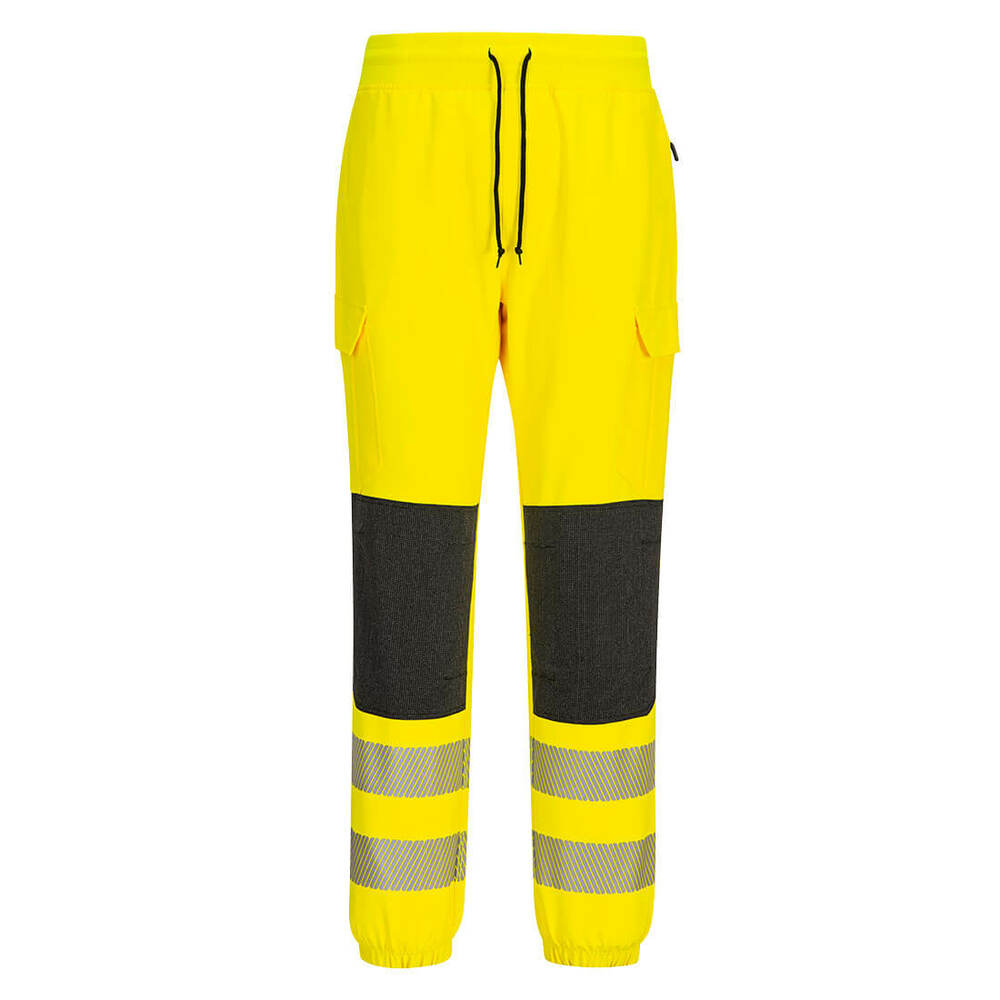 Spodnie robocze ostrzegawcze PW3 Flexi Jogger, kolor żółty/czarny, rozmiar M 1