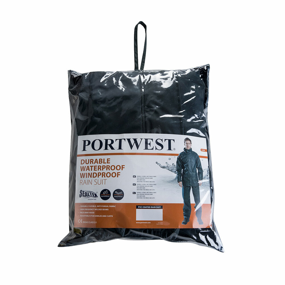 Podstawowy komplet przeciwdeszczowy Sealtex (kurtka i spodnie), kolor granatowy, rozmiar M 1