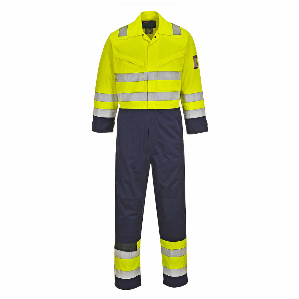 Kombinezon ostrzegawczy Modaflame, kolor żółty/granatowy, rozmiar 4XL 1