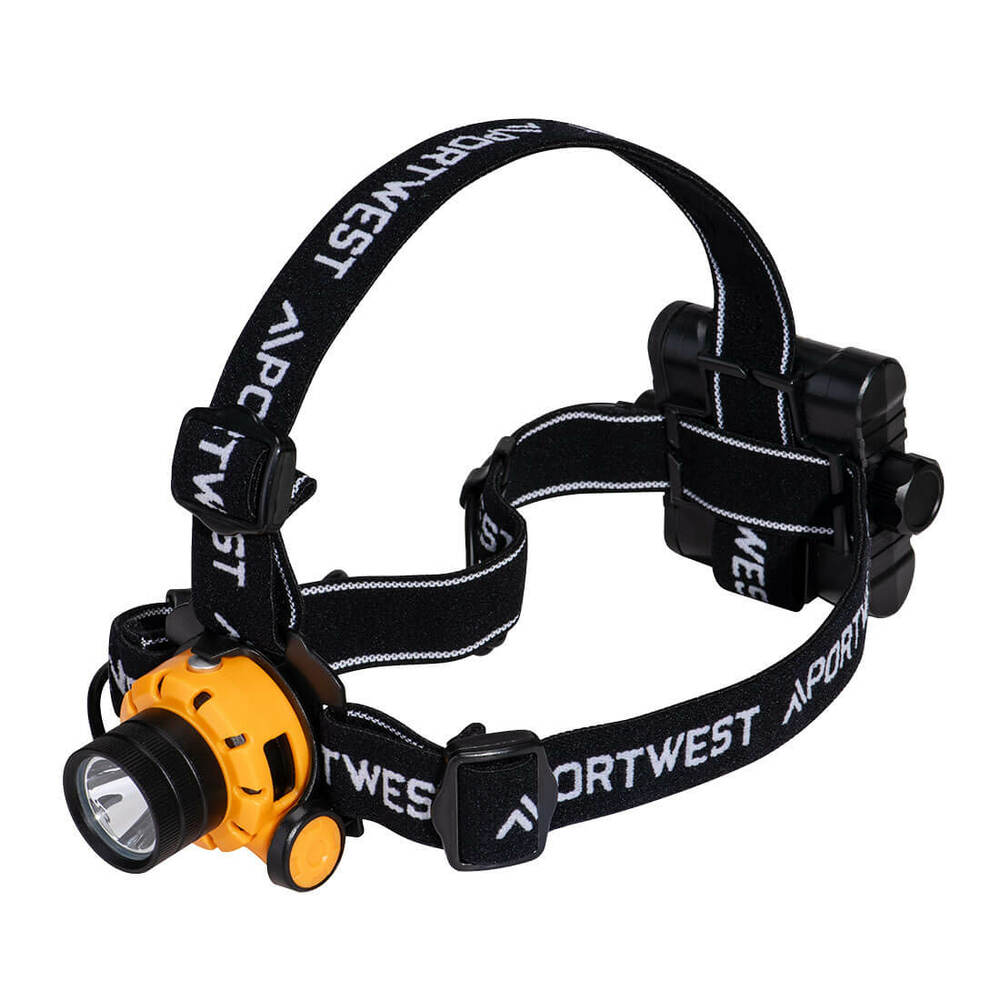 Latarka czołowa Portwest Ultra Power, kolor żółty/czarny 1
