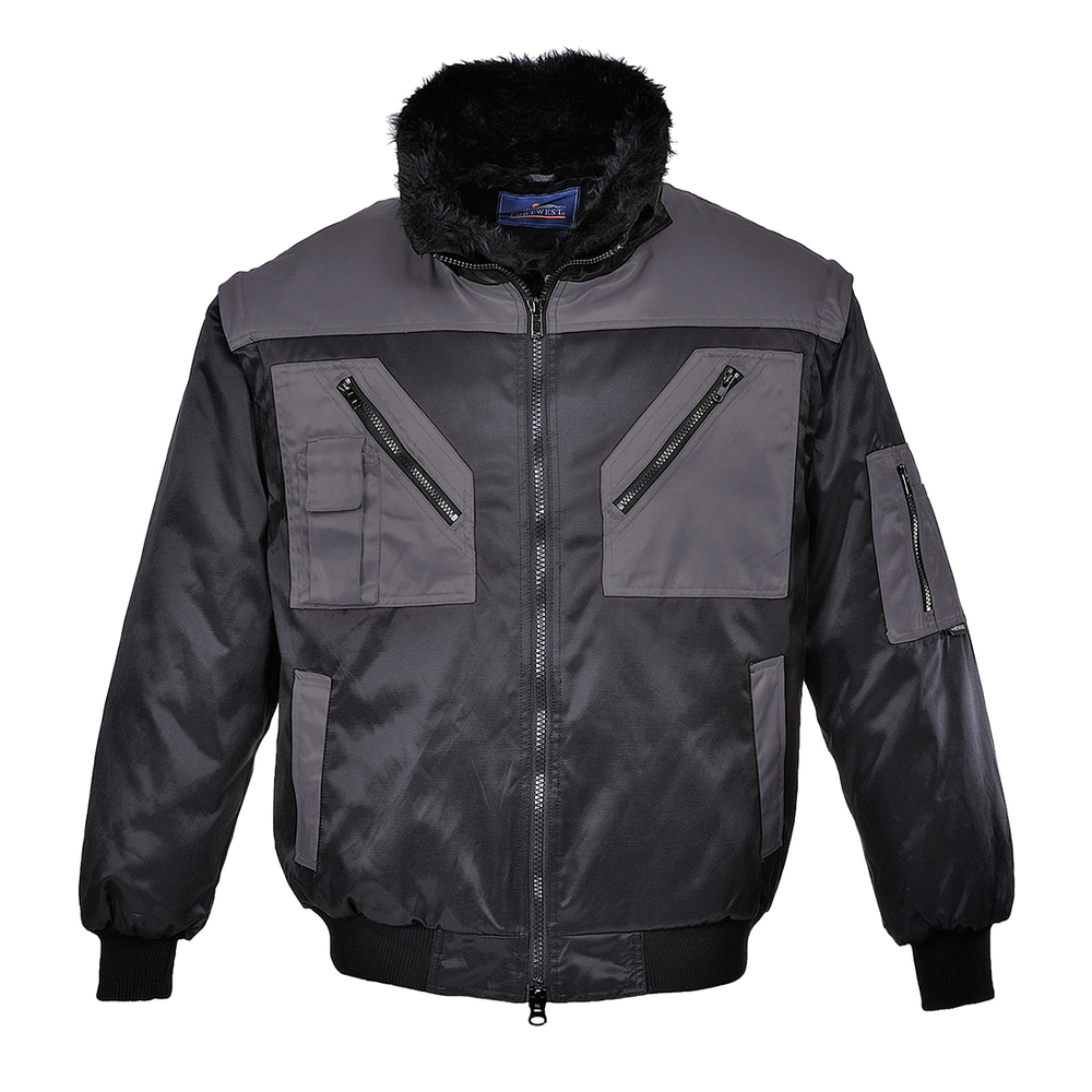 Kurtka pilotka 4 w 1, kolor czarny/szary, rozmiar XXXL 1