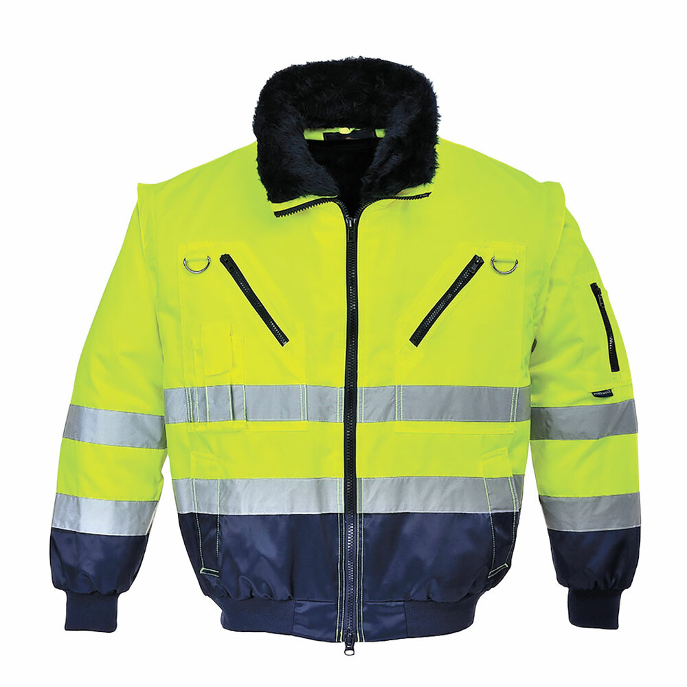 Kurtka ostrzegawcza Pilot 3w1, kolor żółty/granatowy, rozmiar 4XL 1