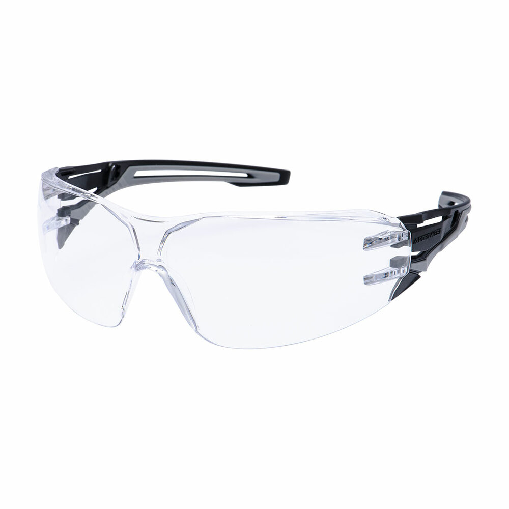 Okulary ochronne Wraparound Plus w kolorze antracytowym, kolor przezroczysty 1