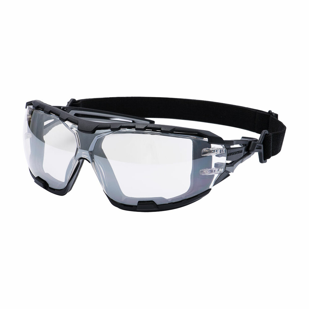 Okulary ochronne Wraparound Plus w kolorze antracytowym, kolor lustrzany 1