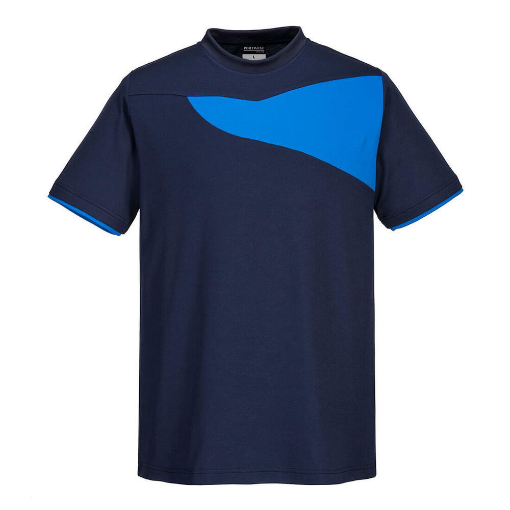 T-Shirt PW2, kolor granat/niebieski, rozmiar XXL 1