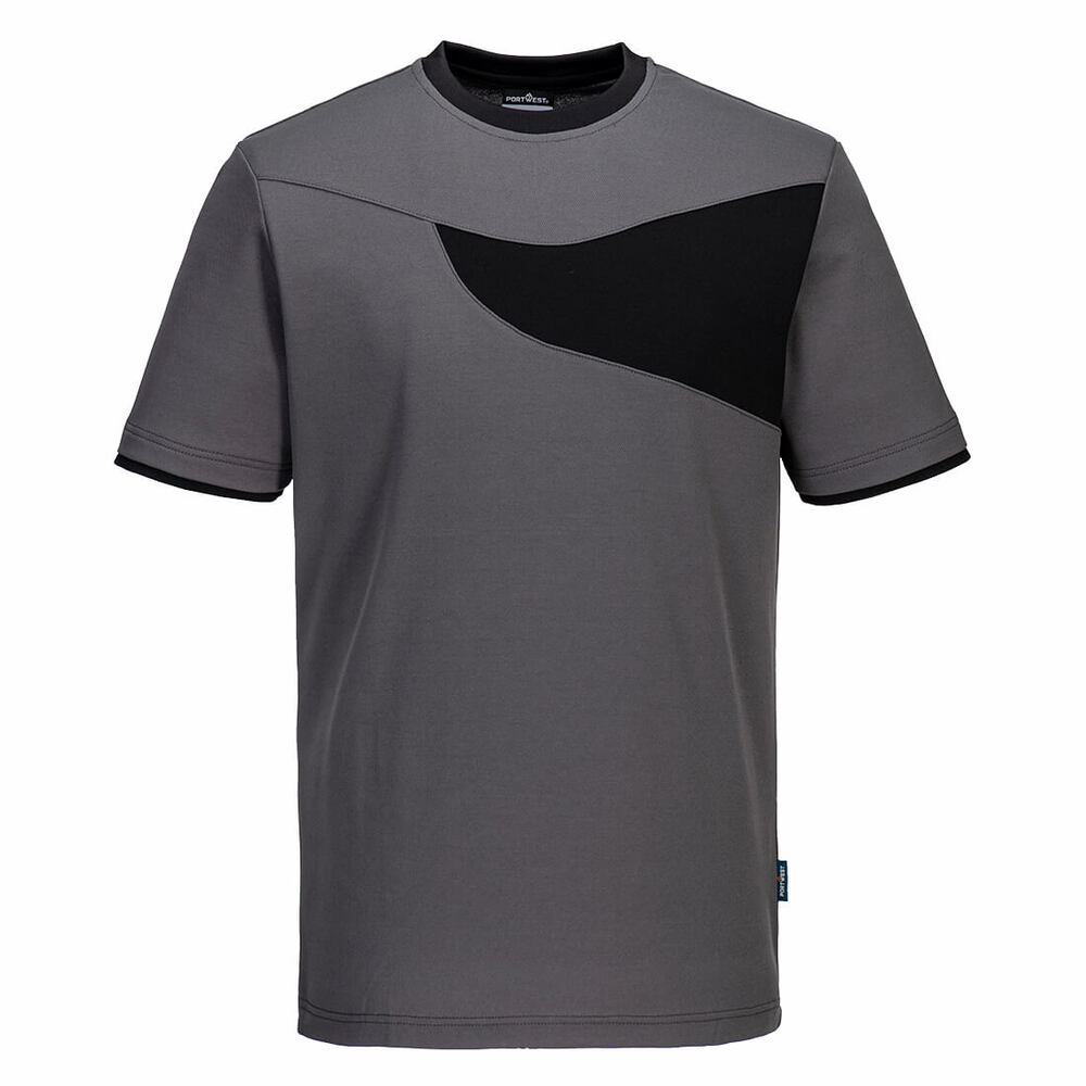 T-Shirt PW2, kolor szary/czarny, rozmiar M 1