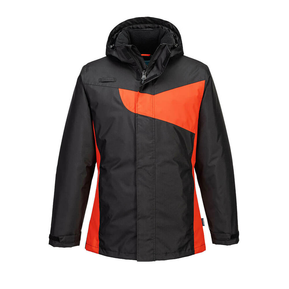 Kurtka zimowa PW2, kolor czarny/czerwony, rozmiar XXL 1