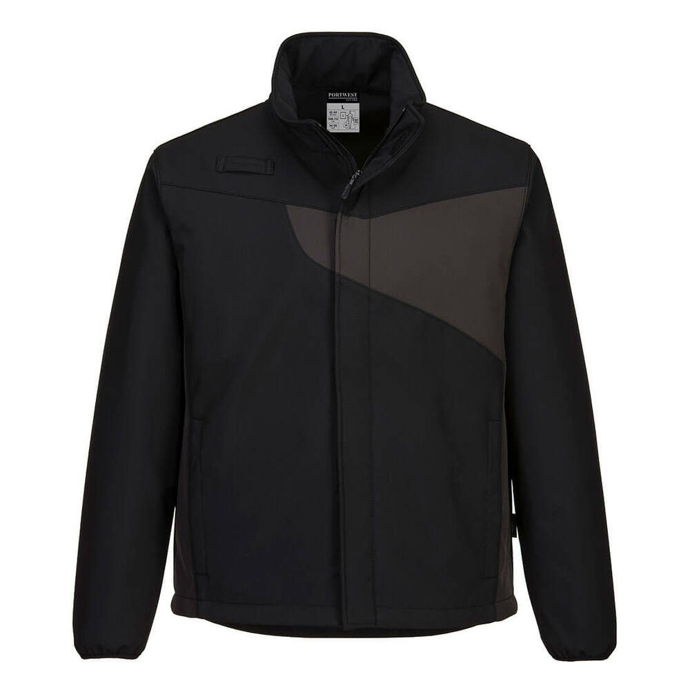 Kurtka softshell PW2 (2L), kolor czarny/szary, rozmiar XL 1