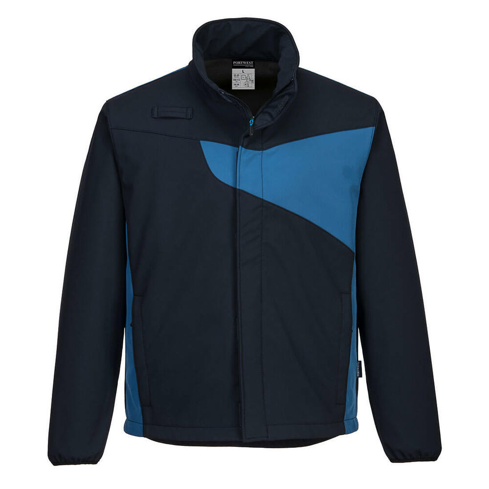 Kurtka softshell PW2 (2L), kolor granat/niebieski, rozmiar L 1