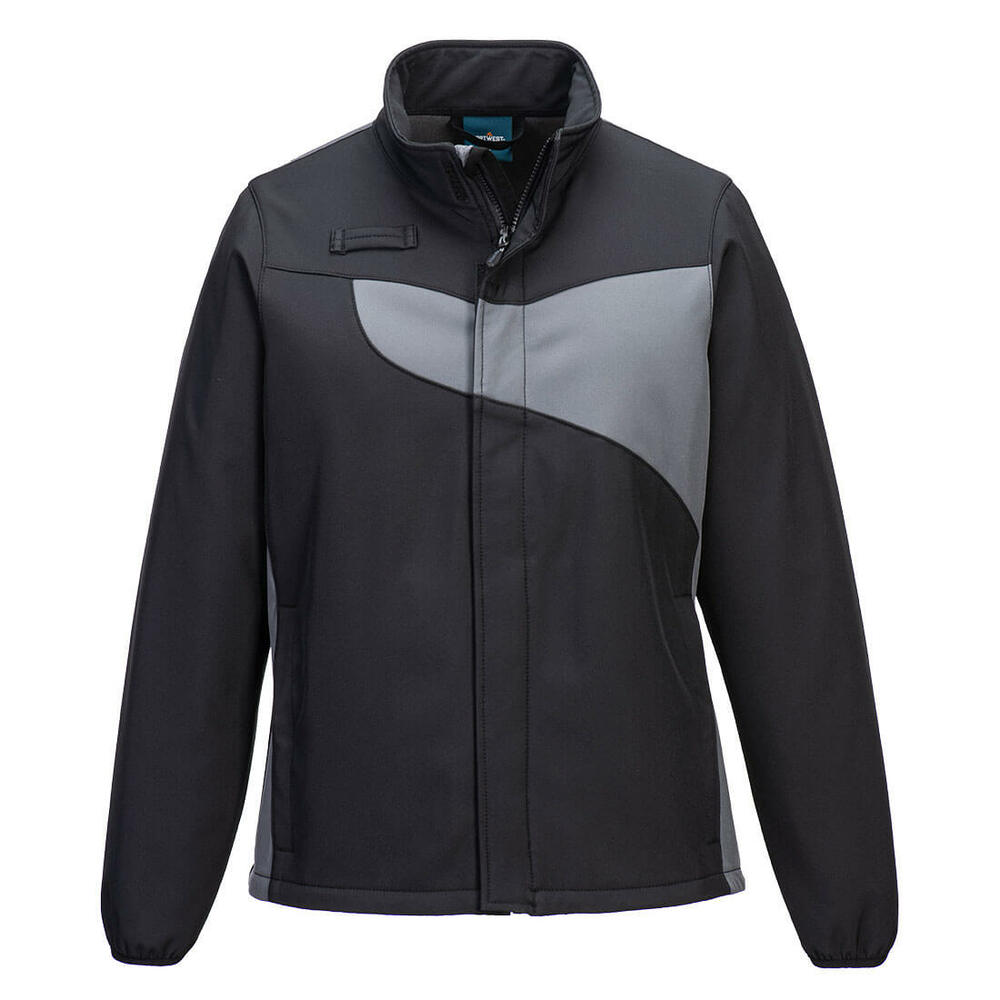 Damska kurtka softshell PW2 (2L), kolor czarny/szary, rozmiar XXL 1