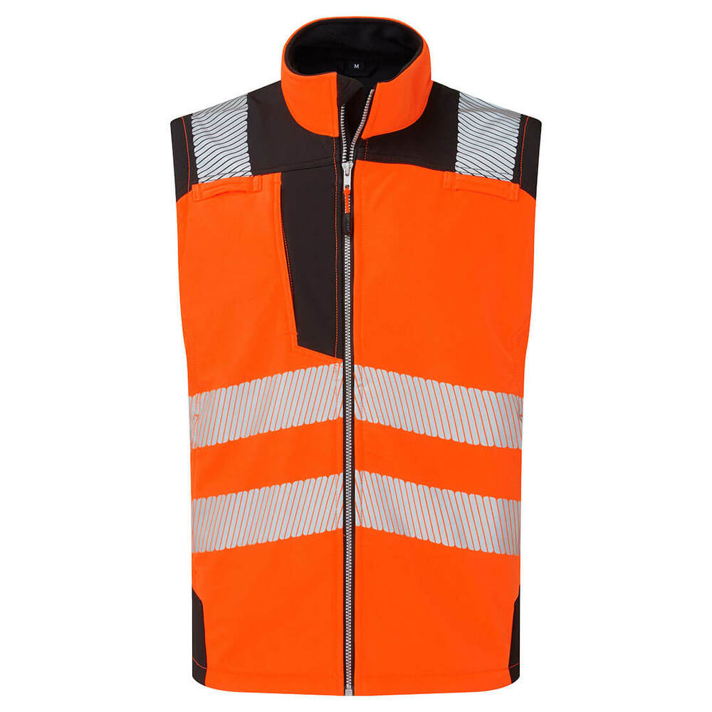 Kamizelka ostrzegawcza Softshell (3L), kolor pomarańczowy/czarny, rozmiar M 1