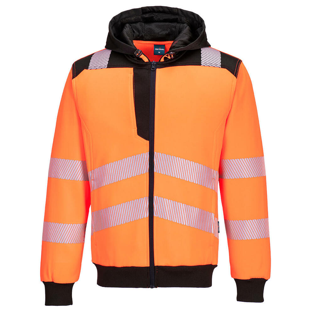 Bluza ostrzegawcza PW3 z kapturem, kolor pomarańczowy/czarny, rozmiar 5XL 1