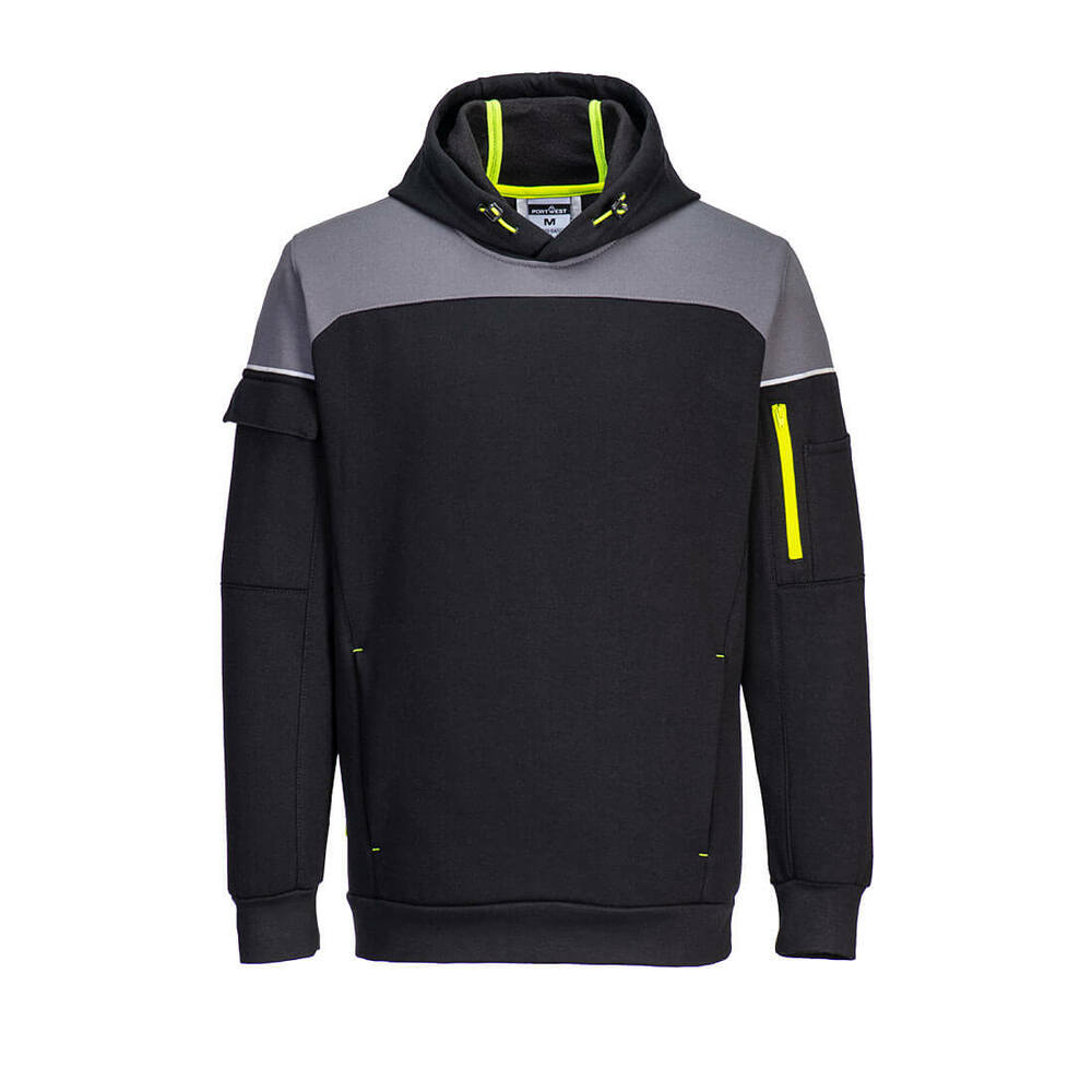 Bluza z kapturem PW3, kolor czarny, rozmiar XXL 1