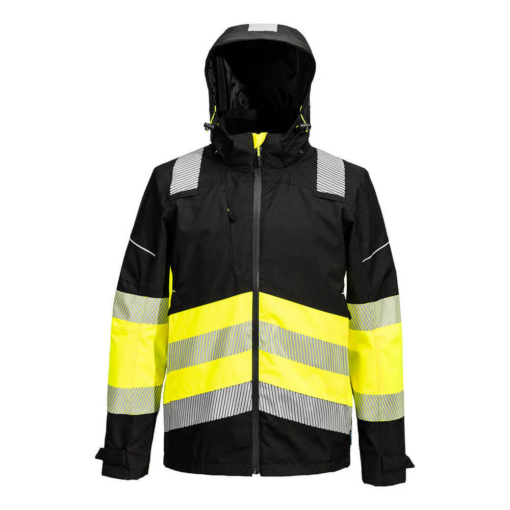 Kurtka wodoodporna i oddychająca PW3 Extreme, kolor żółty/czarny, rozmiar XXL 1