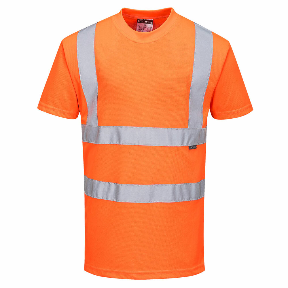 T-shirt ostrzegawczy, kolor pomarańczowy, rozmiar XS 1