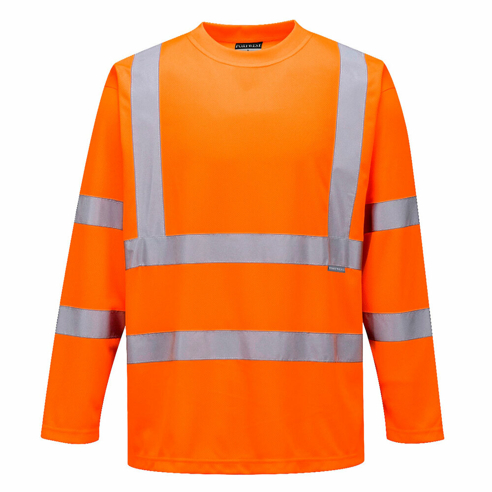 T-Shirt ostrzegawczy z długimi rękawami, kolor pomarańczowy, rozmiar XXXL 1