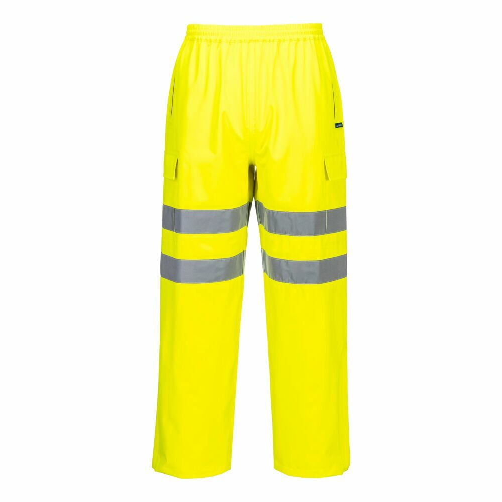 Ostrzegawcze spodnie wodoodporne Extreme Rain (3L), kolor żółty, rozmiar M 1