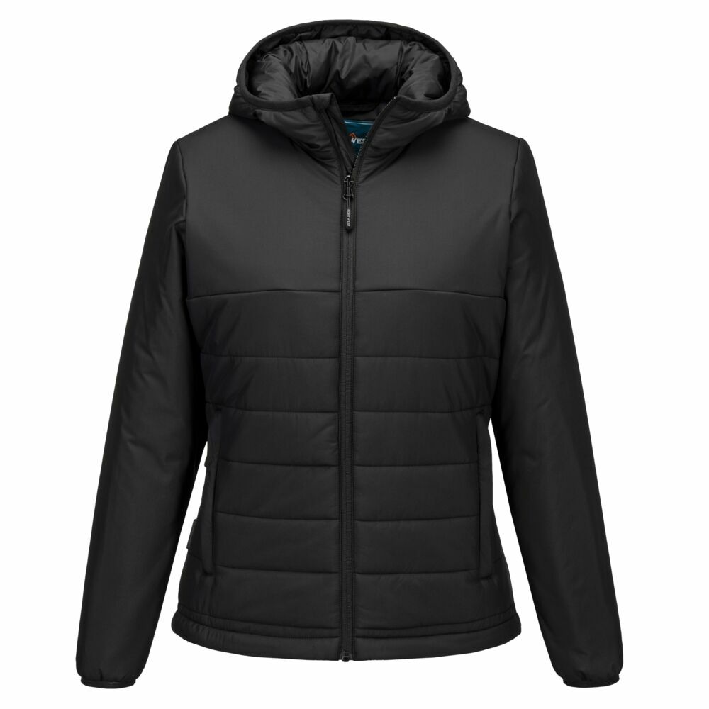 Professional Women's Hooded Insulated Baffle Jacket, kolor czarny, rozmiar XXL 1