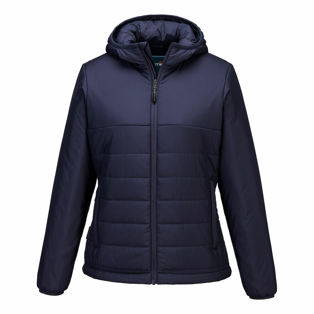 Professional Women's Hooded Insulated Baffle Jacket, kolor granatowy, rozmiar L 1
