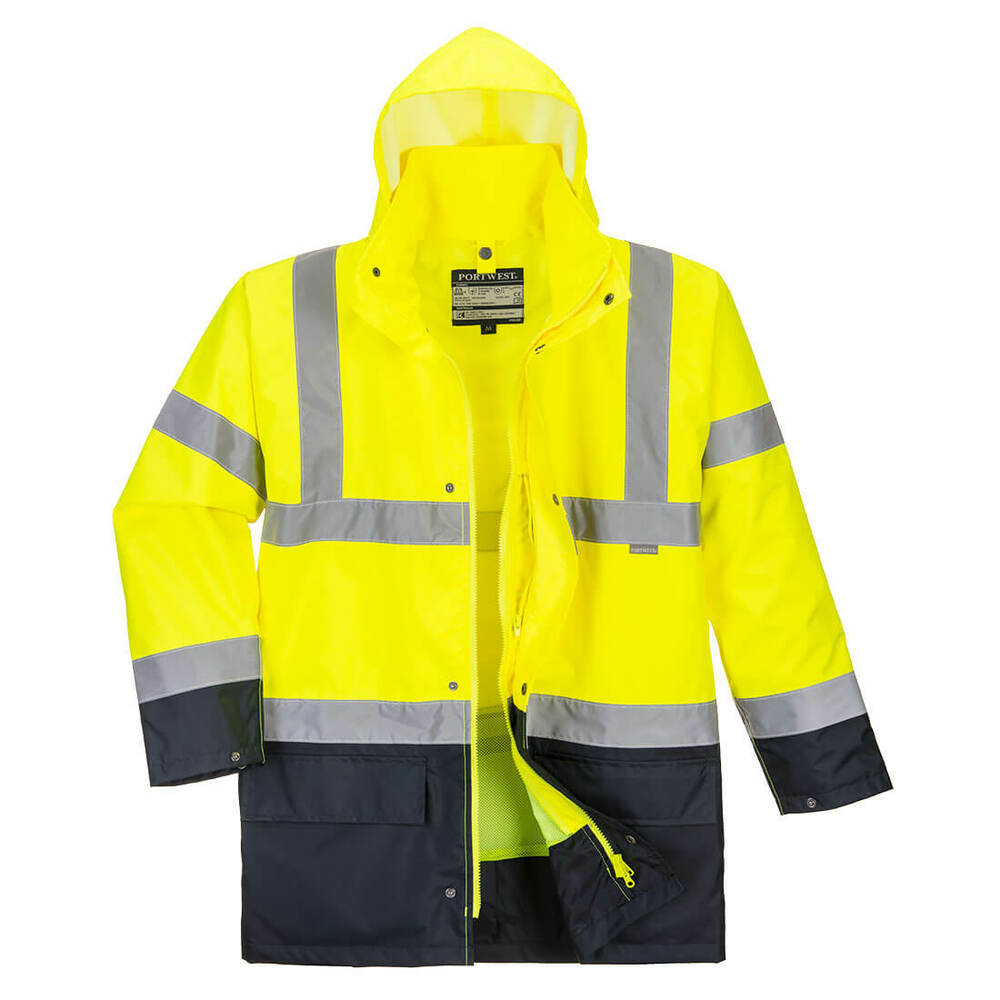 Kurtka ostrzegawcza 5 w 1 Essential, kolor żółty/czarny, rozmiar 4XL 1