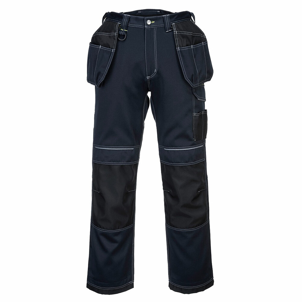 Spodnie robocze PW3 z kieszeniami kaburowymi, kolor granat/czarny, rozmiar 36 1