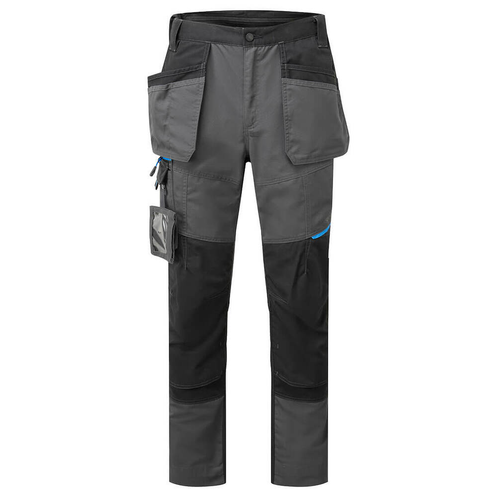 Spodnie robocze z kaburami WX3 Slim Fit, kolor szary, rozmiar 48 1