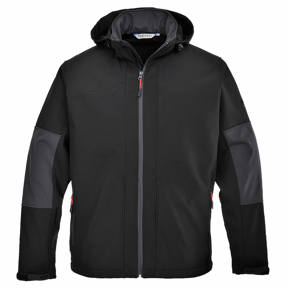 Softshell z kapturem (3L), kolor czarny, rozmiar XL 1