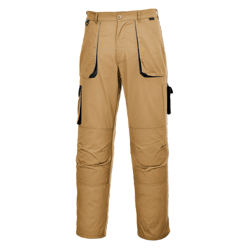 Spodnie robocze dwukolorowe Portwest Texo, kolor khaki, rozmiar M 1