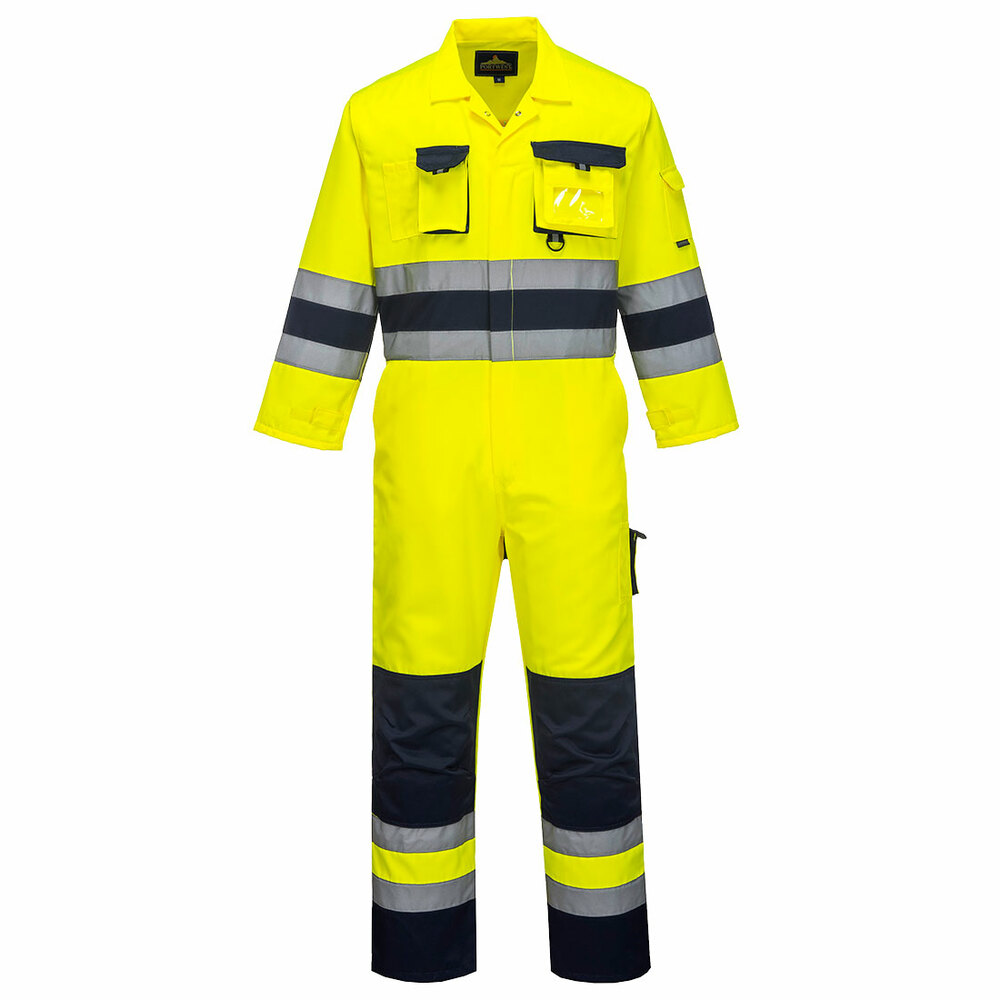 Kombinezon ostrzegawczy Nantes, kolor żółty/granatowy, rozmiar XXXL 1