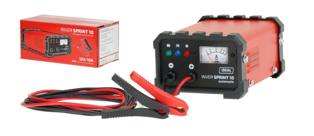 Prostownik do ładowania akumulatorów INVER SPRINT 10A 12V AUTOMATIC 1
