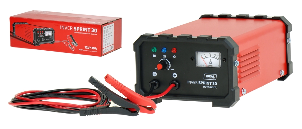 Prostownik do ładowania akumulatorów INVER SPRINT 30A 12V AUTOMATIC 1