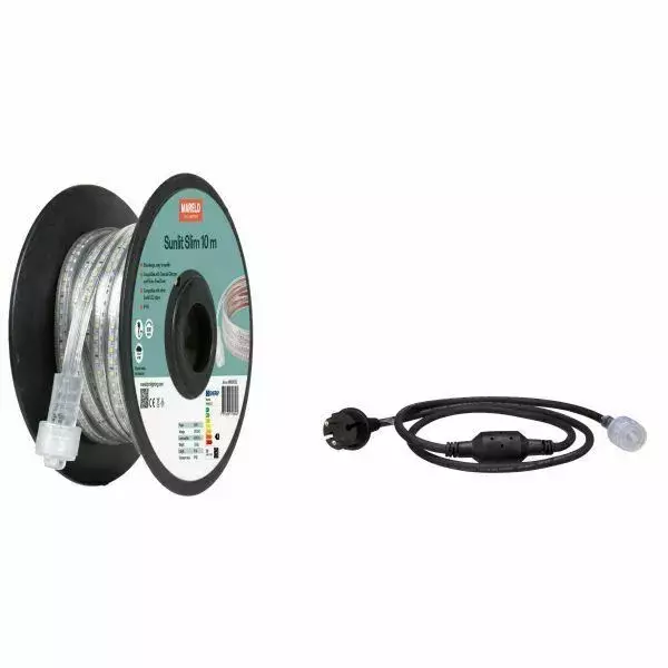 Taśma LED SUNLIT SLIM 10 m + kabel zasilający 1