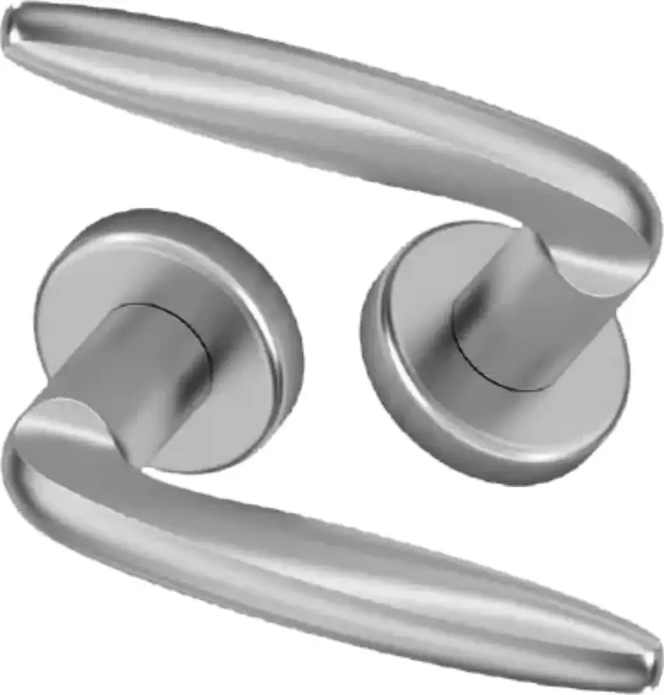 Klamka Kobe szyld okrągły 50mm Claq7 35-45, chrom matowy [10741-0103-003-000-15] 1