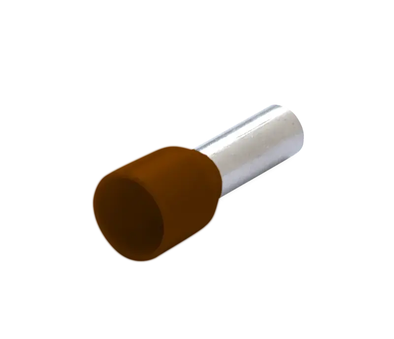 Końcówka tulejkowa izolowana 0.14/6, 0.14 mm brązowa op. 500 szt. 1