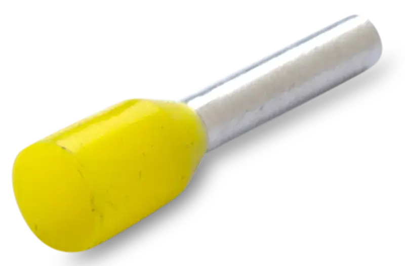 Końcówka tulejkowa izolowana, 0.25/6, 0.25 mm żółta 500 sztuk 1
