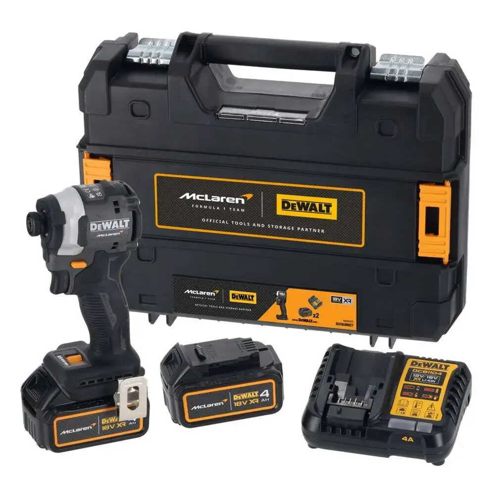 Zakrętarka udarowa 205 Nm 2x5Ah+walizka+ładowarka DeWalt McLaren DCF85MP2T 1