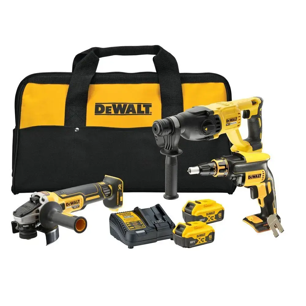 Zestaw 3 elektronarzędzi 18V 2x5,0Ah torba DeWalt DCK304P2 1