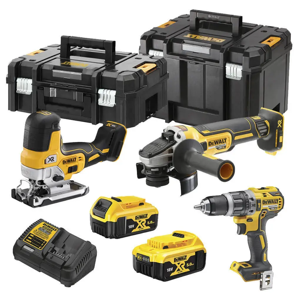 Zestaw 3 elektronarzędzi 18V 2x5,0Ah 2xTStak DeWalt DCK329P2T 1