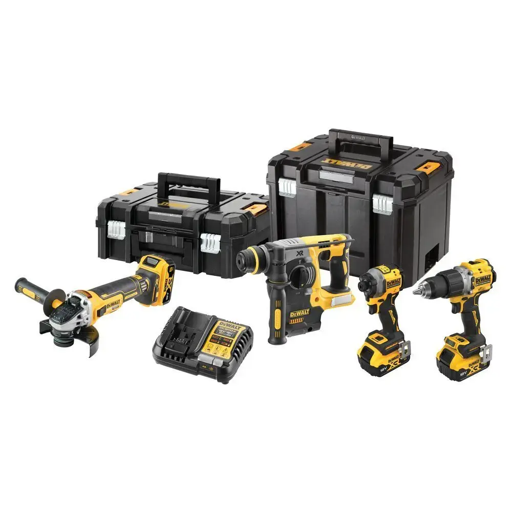 Zestaw 4 elektronarzędzi 18V 3x5.0Ah TSTAK DeWalt DCK429P3T 1
