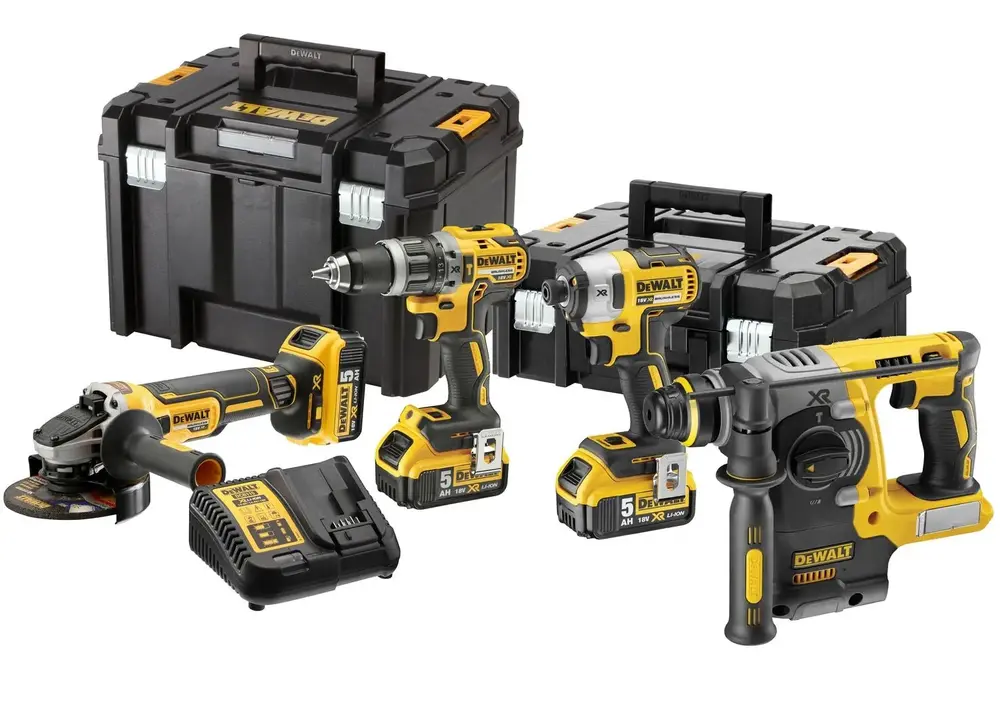Zestaw 4 elektronarzędzi 18V 3x5,0Ah TStak DeWalt DCK428P3T 1